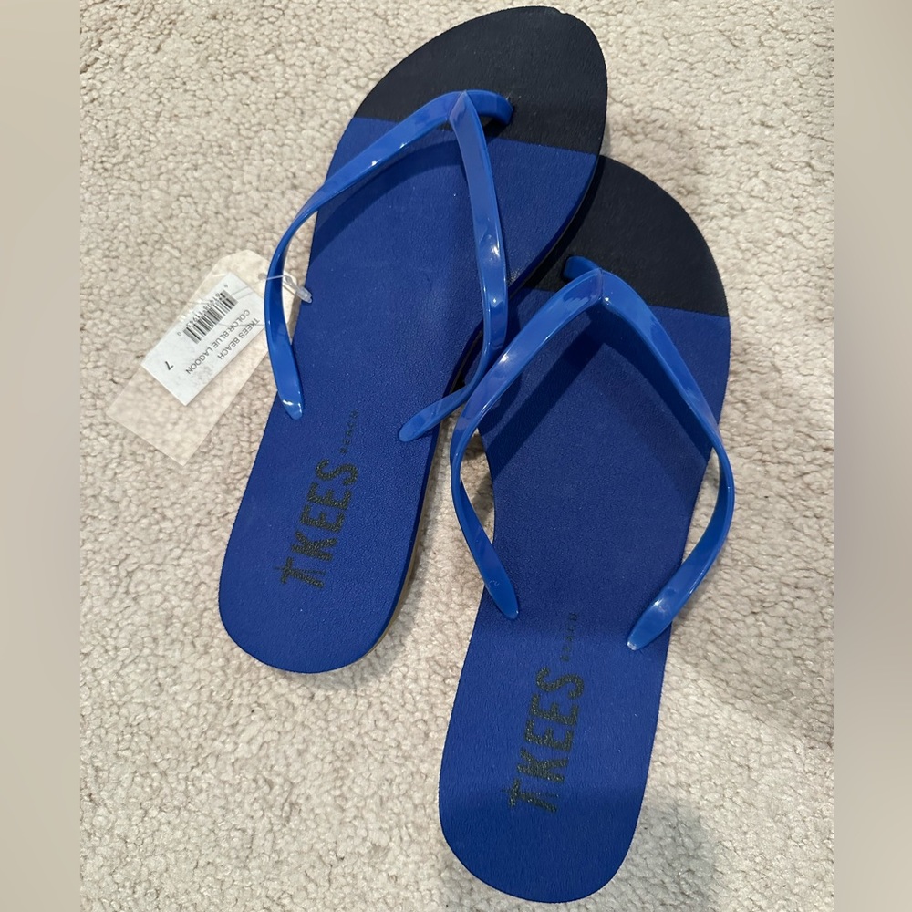 Brand new Teeks flip flip color blue lagoon size 7